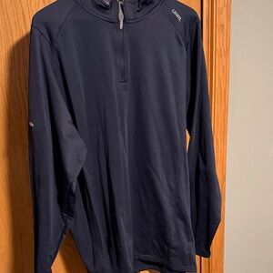 UNRL Men's Navy Elite Zip Up Sweater